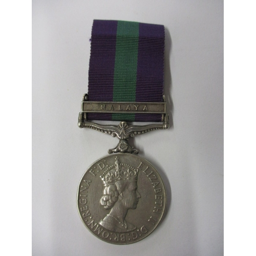 208 - Two Military general service medals, Near East and Malaya bars, named to 22892374 CPL C D Gallant AC... 