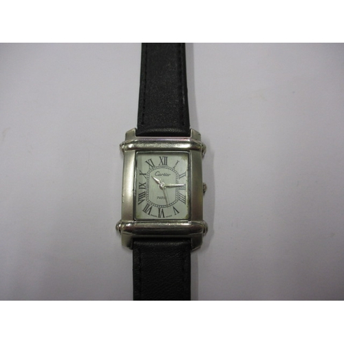 121 - A vintage ‘Tank’ wristwatch, in current working order with use-related marks