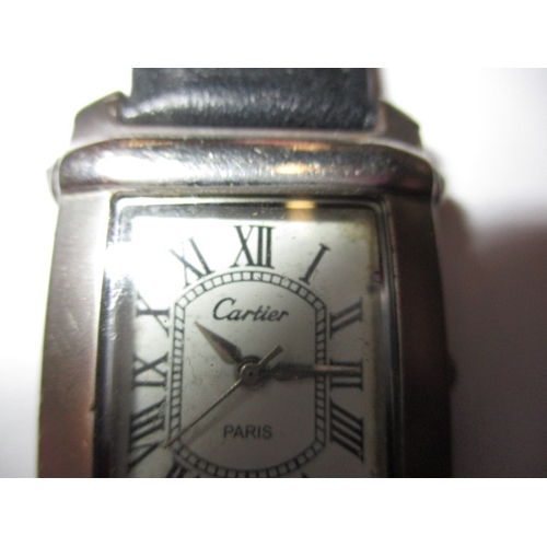 121 - A vintage ‘Tank’ wristwatch, in current working order with use-related marks