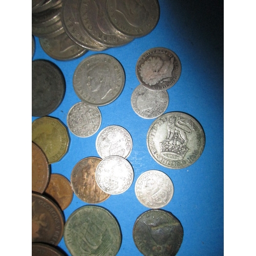 177 - A parcel of vintage world coins, to include a few silver examples, approx. parcel weight 3kg, all in... 