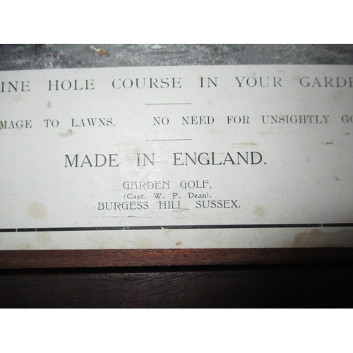 287 - A vintage boxed set of Garden Golf by Captain W P Dean, Burgess Hill, Sussex, includes everything ap... 