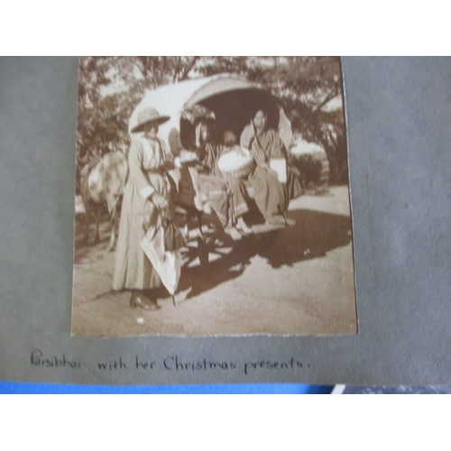 227 - A parcel of vintage postcards and photos, to include an album of early 20th century Hindu culture re... 