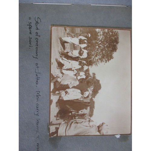 227 - A parcel of vintage postcards and photos, to include an album of early 20th century Hindu culture re... 