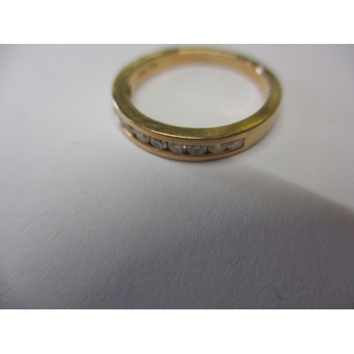 27 - An 18ct rose gold and diamond half eternity ring, approx. ring size ‘I’, approx. weight 2.39g in use... 