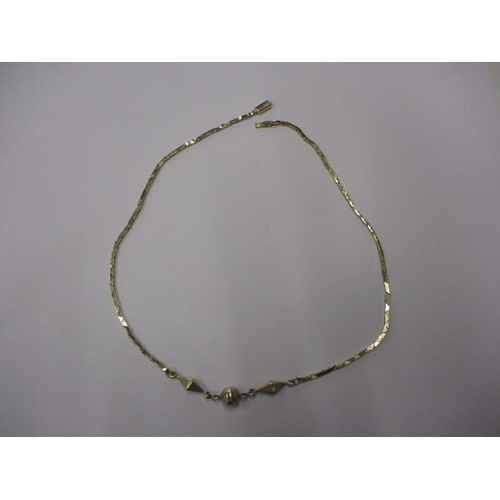 75 - A vintage 9ct gold necklace, approx. linear length 40cm, approx. weight 9.2g, in useable pre-owned c... 