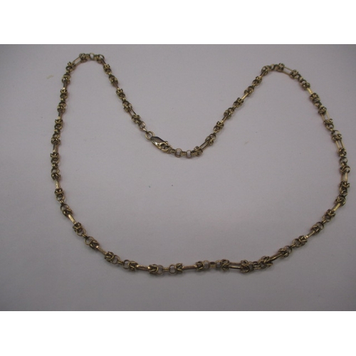 77 - A 9ct yellow gold necklace, approx. linear length 45cm, approx. weight 9g in useable pre-owned condi... 