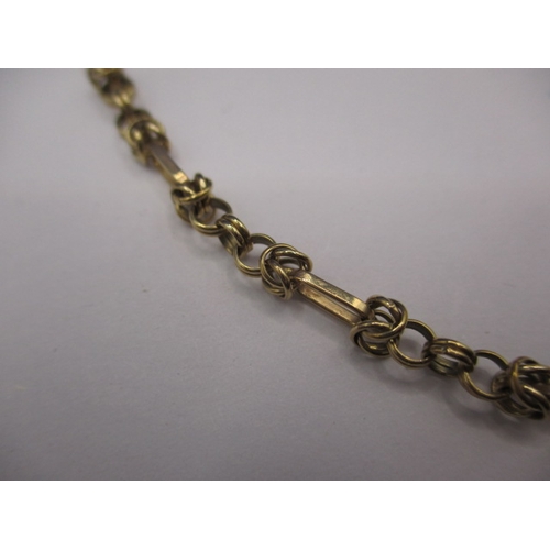 77 - A 9ct yellow gold necklace, approx. linear length 45cm, approx. weight 9g in useable pre-owned condi... 