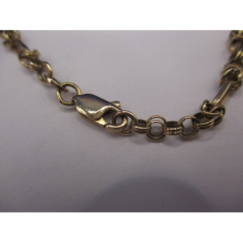 77 - A 9ct yellow gold necklace, approx. linear length 45cm, approx. weight 9g in useable pre-owned condi... 