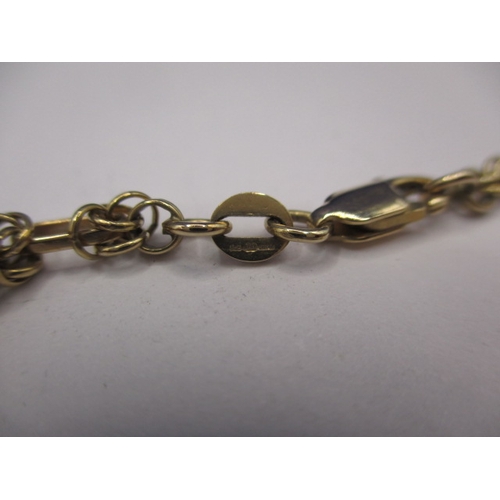 77 - A 9ct yellow gold necklace, approx. linear length 45cm, approx. weight 9g in useable pre-owned condi... 