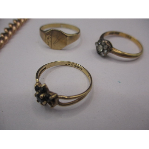 78 - A parcel of gold and yellow metal items, approx. parcel weight 25.5g some damages so sold as scrap