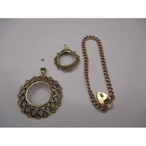 79 - A parcel of 9ct gold items, approx. parcel weight 26.2g all in used condition and sold as scrap