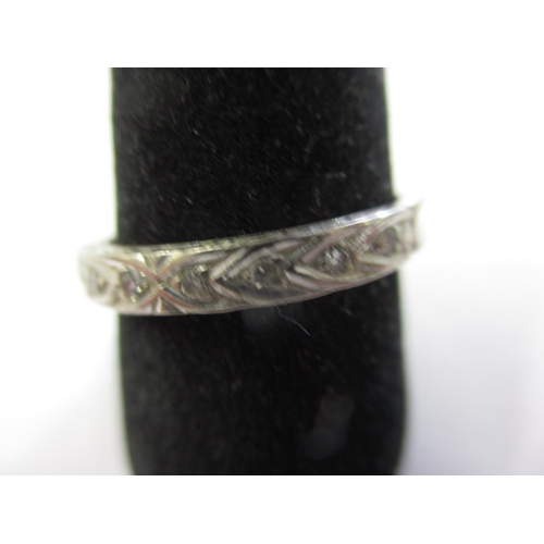 1 - An 18ct white gold and diamond half eternity ring, approx. ring size ‘N’, approx. weight 2.5g, in us... 