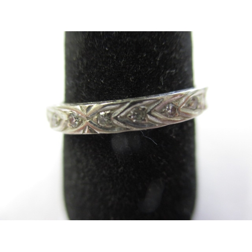 1 - An 18ct white gold and diamond half eternity ring, approx. ring size ‘N’, approx. weight 2.5g, in us... 