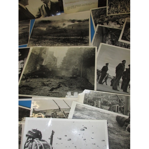 220 - A quantity of original WWII press photographs, all in used condition