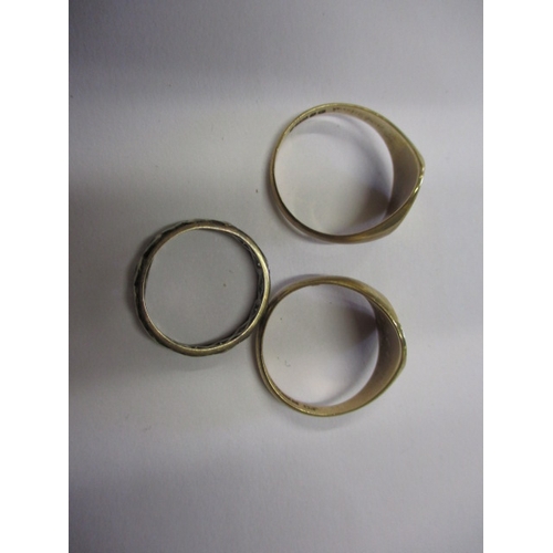 40 - 3 Vintage 9ct gold rings, approx. parcel weight 11.5g, all in used condition