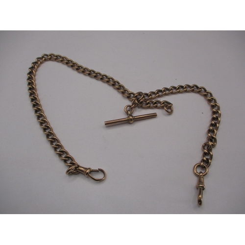 81 - An antique 9ct gold Albert chain, approx. linear length 38cm approx. weight 43.5g, in good pre-owned... 