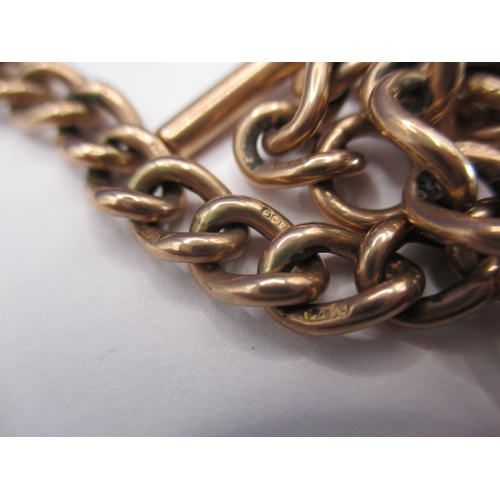 81 - An antique 9ct gold Albert chain, approx. linear length 38cm approx. weight 43.5g, in good pre-owned... 