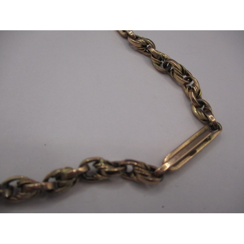 82 - An antique 9ct yellow gold Albert chain, approx. linear length 40cm, approx. weight 37.6g in useable... 