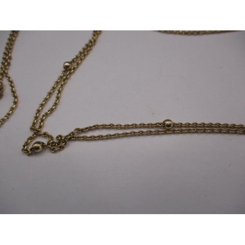 86 - An antique 9ct yellow gold chain, approx. linear length 149cm, approx. weight 20.5g in useable pre-o... 