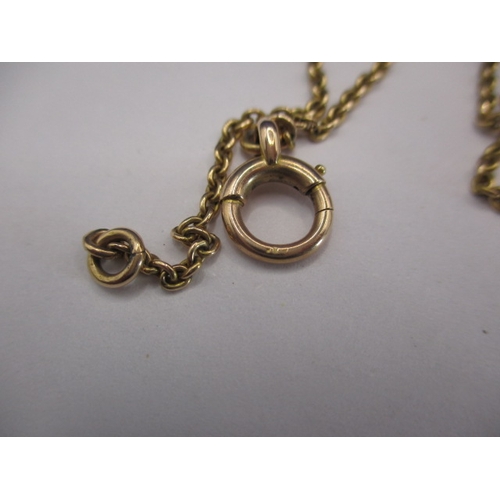 86 - An antique 9ct yellow gold chain, approx. linear length 149cm, approx. weight 20.5g in useable pre-o... 