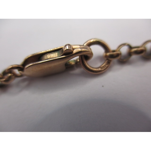 88 - An antique 9ct gold watch chain with hardstone fob, approx. linear length 48cm , approx. gross weigh... 