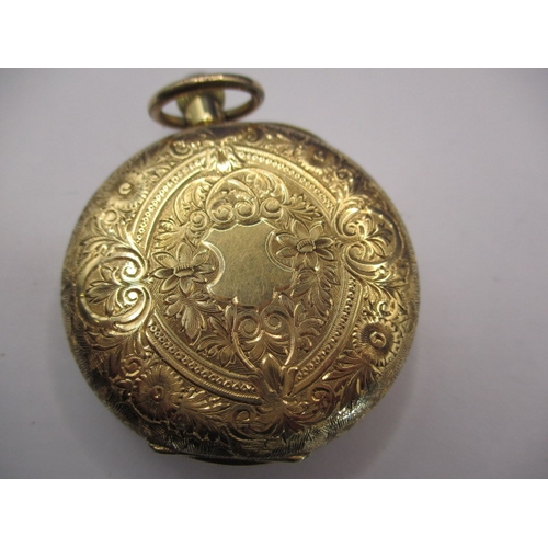 117 - An antique 18ct gold cased pocket watch, with dedication inside dated 1900, runs well when wound wit... 