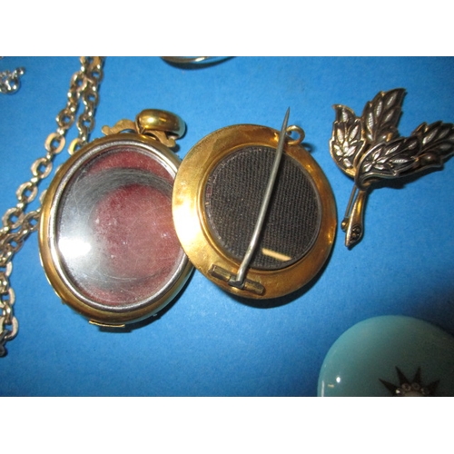 176 - A large quantity of antique and later costume jewellery, to include some silver items, all in used c... 