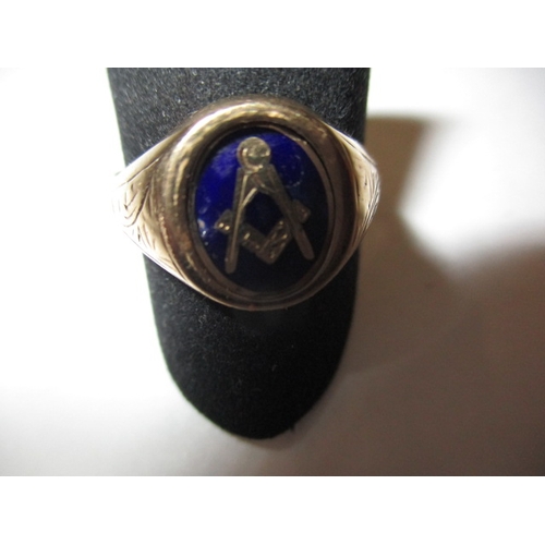 47 - A vintage 9ct gold masonic swivel signet ring, approx. ring size ‘V+’, approx. weight 4.5g, in useab... 