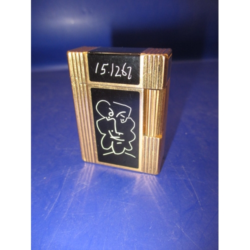 194 - A limited edition line 1, S.T. Dupont Picasso lighter, number 2692/6000, in good pre-owned condition... 