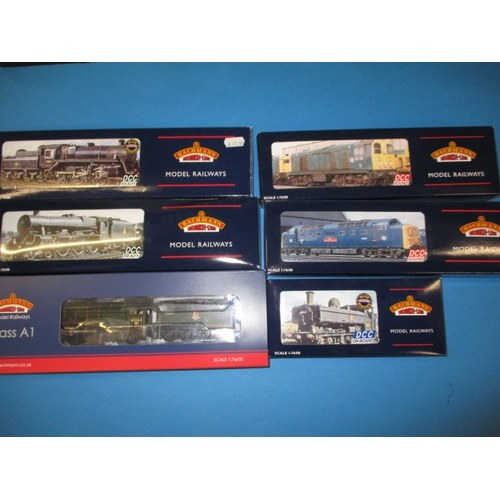 324 - 6 Bachmann branch-line ‘00’ model railway locos, all in original boxes most look  unopened