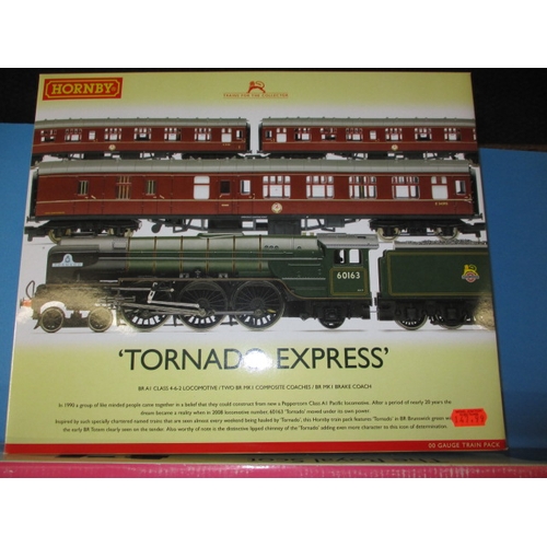 329 - Two boxed Hornby ‘00’ gauge railway sets, The Royal Scot and Tornado Express, both in original boxes