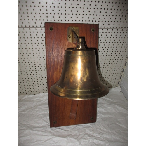 294 - A vintage wall mounted fire bell, approx. diameter of bell 18cm in good pre-owned condition