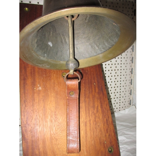 294 - A vintage wall mounted fire bell, approx. diameter of bell 18cm in good pre-owned condition