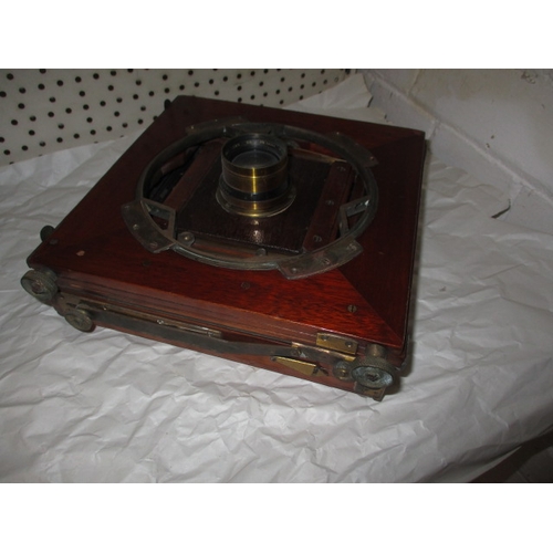 295 - An antique plate camera and one other, both in well used condition and not tested as to function