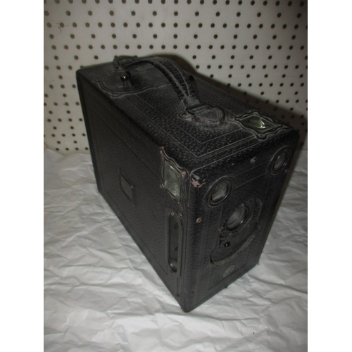 295 - An antique plate camera and one other, both in well used condition and not tested as to function