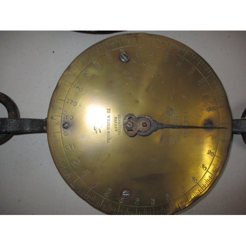 297 - Two large Salter spring balance scales, both function and in used condition with use-related marks