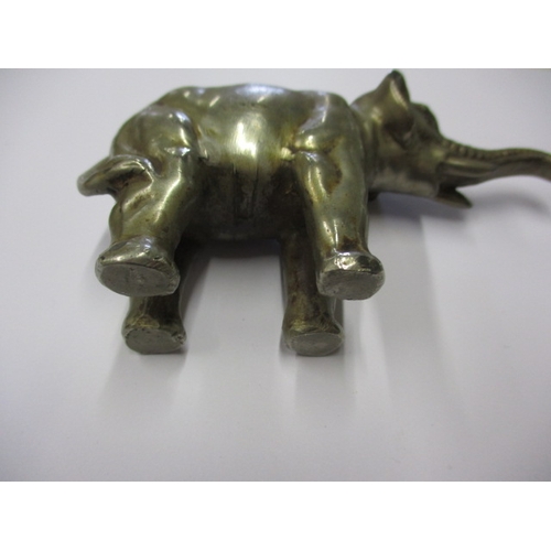 180 - A vintage elephant pin cushion, approx. length 10cm, in used condition with ware to plating