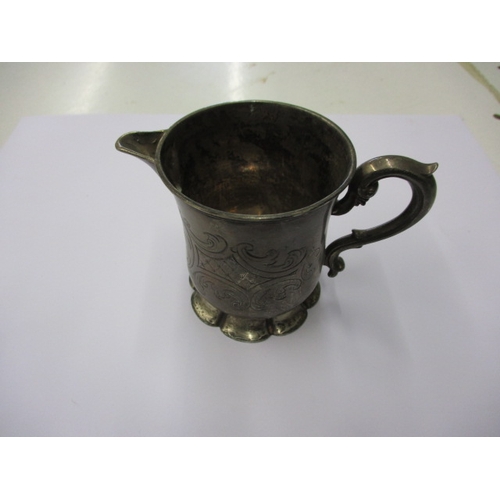 168 - A Victorian sterling silver cream jug, approx. weight 103.1g in good pre-owned condition with surfac... 