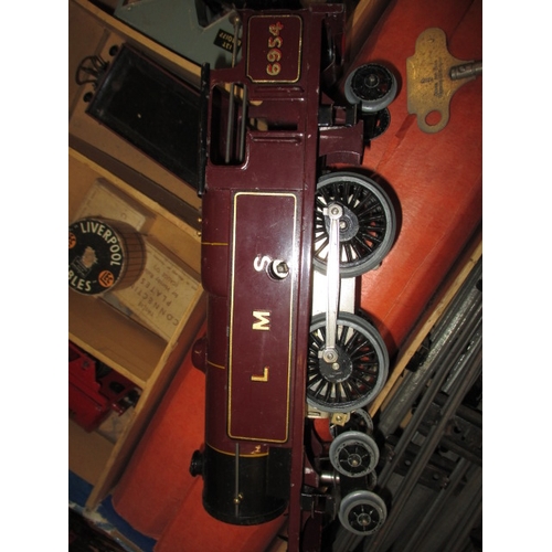 213 - A parcel of Hornby ‘0’ gauge model railway tinplate, most in original boxes, all in used condition