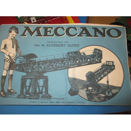 212 - A parcel of vintage Meccano in original boxes, not complete sets, all in used condition