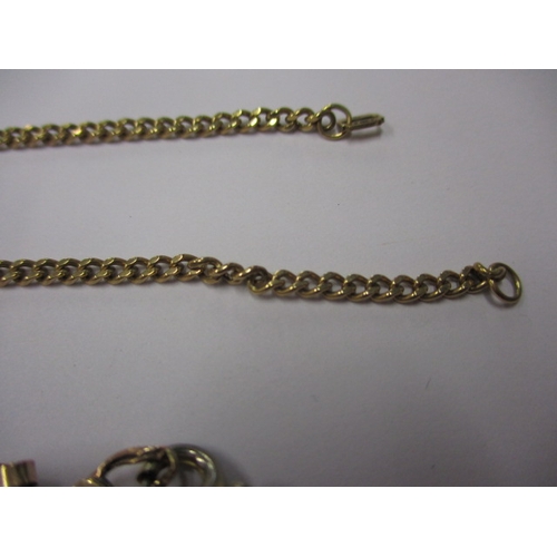 78 - A parcel of gold and yellow metal jewellery items, some damages, approx. gross parcel weight 17g, to... 