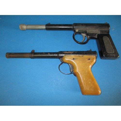 240 - 2 Vintage GAT air pistols, both in working order with use-related marks