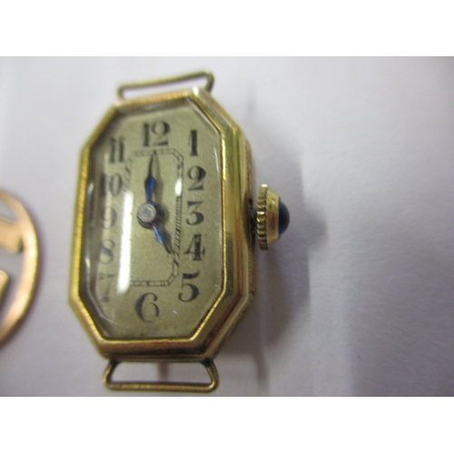 80 - A parcel of gold and yellow metal items, to include 2 gold cased watches, all in used condition with... 