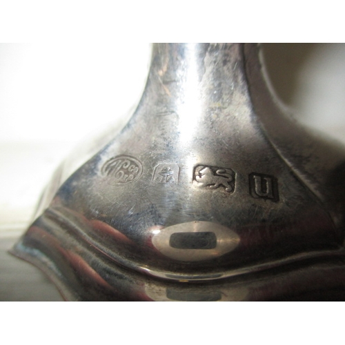 152 - An antique sterling silver bud vase, having art nouveau style, approx. height 16cm, having age-relat... 