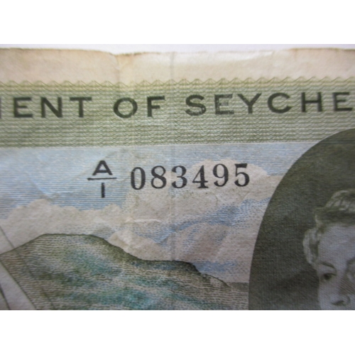 137 - A 1970 Seychelles “SEX” 50 Rupees bank note, an engraver at Bradbury & Wilkinson hid the message in ... 