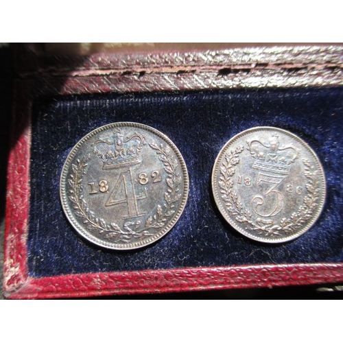 126 - A collection of Maundy coins, in include 2 full sets, 1906 and 1939 and a harlequin Victorian set of... 