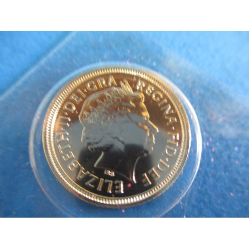 115 - A 2005 gold half sovereign in uncirculated condition and in original packaging