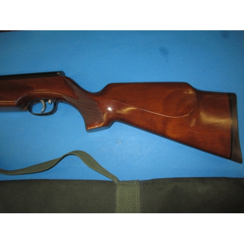 244 - A Weihrauch HW80, 5.5mm break barrel air rifle, open sights and gun slip, in good working order