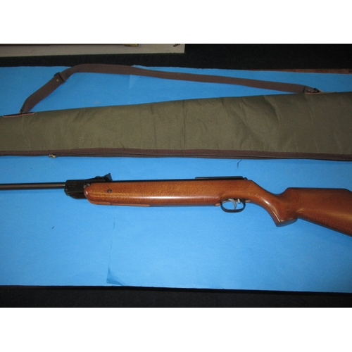 245 - A Weihrauch HW85, 5.5mm break barrel air rifle, open sights and gun slip, in good working order