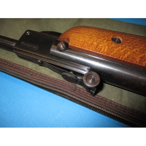 245 - A Weihrauch HW85, 5.5mm break barrel air rifle, open sights and gun slip, in good working order